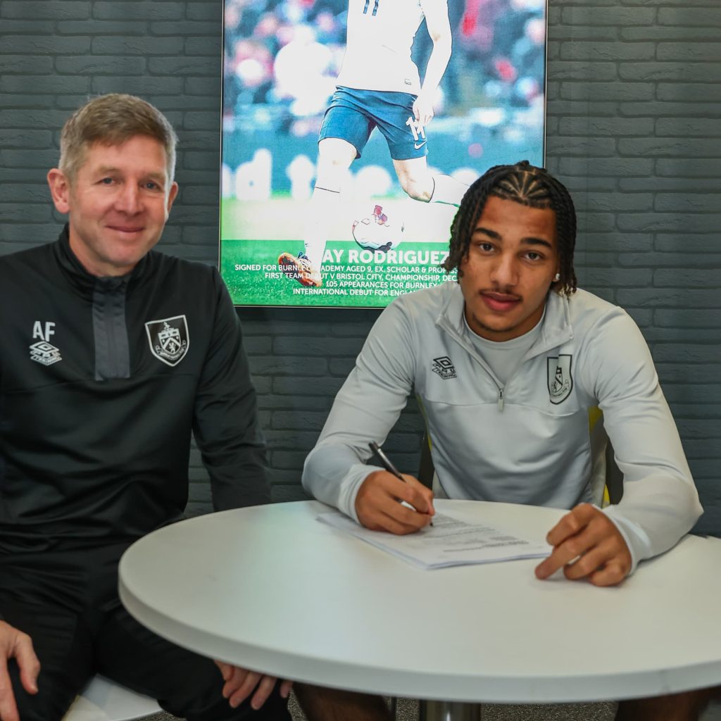 Jez Davies signing at Burnley