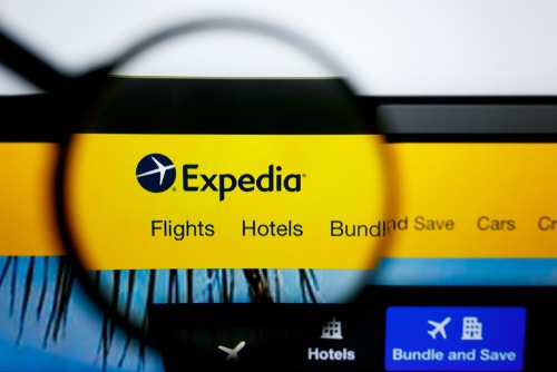Expedia home page