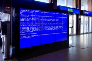 Blue screen