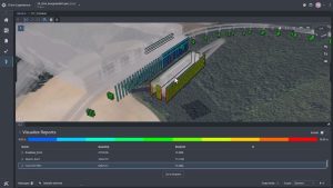 Example of Bentley’s Carbon Analysis capabilities: Embodied carbon visualization in an airport design (Photo: Bentley Systems)