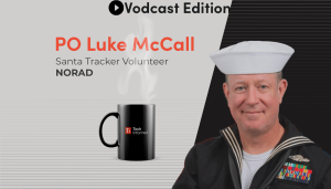 Luke McCall, Santa Tracker volunteer, NORAD